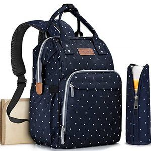 polka dot diaper bag backpack